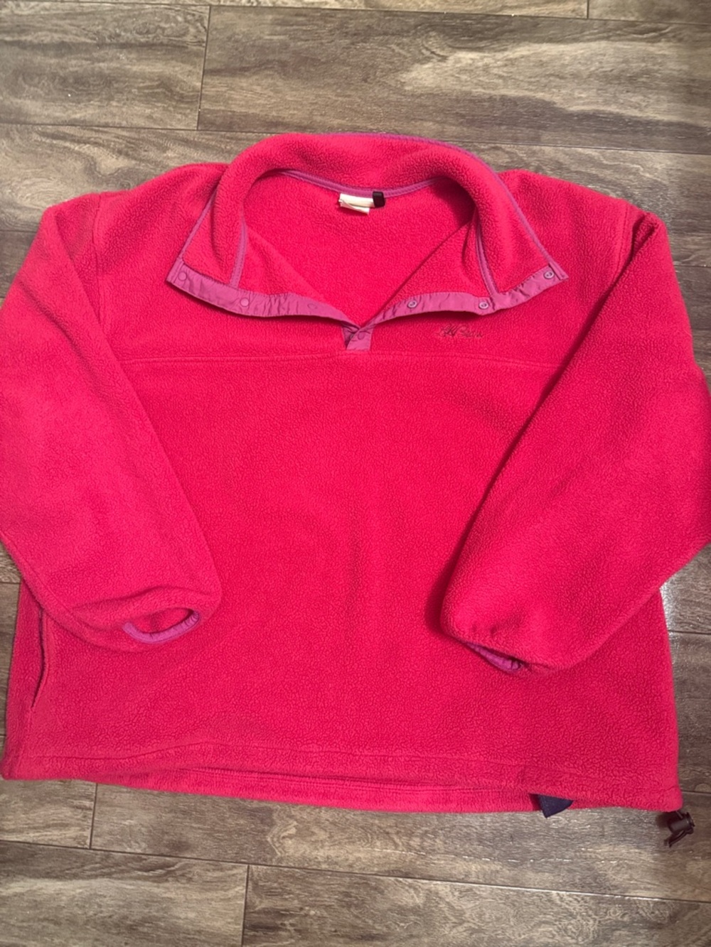L.L. Bean Hot Pink Fleece Jacket